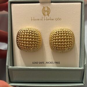 House of Harlow 1960 Textured Gold Earrings
